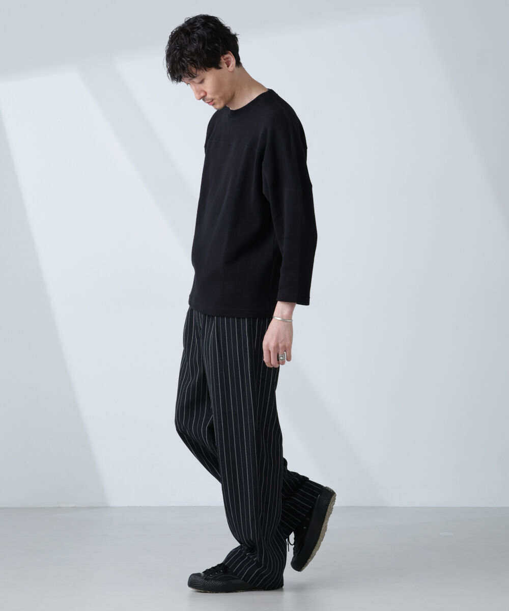 nano･universe「変形ハニカムジャガードフットボールTシャツ」|Tシャツ・カットソー|