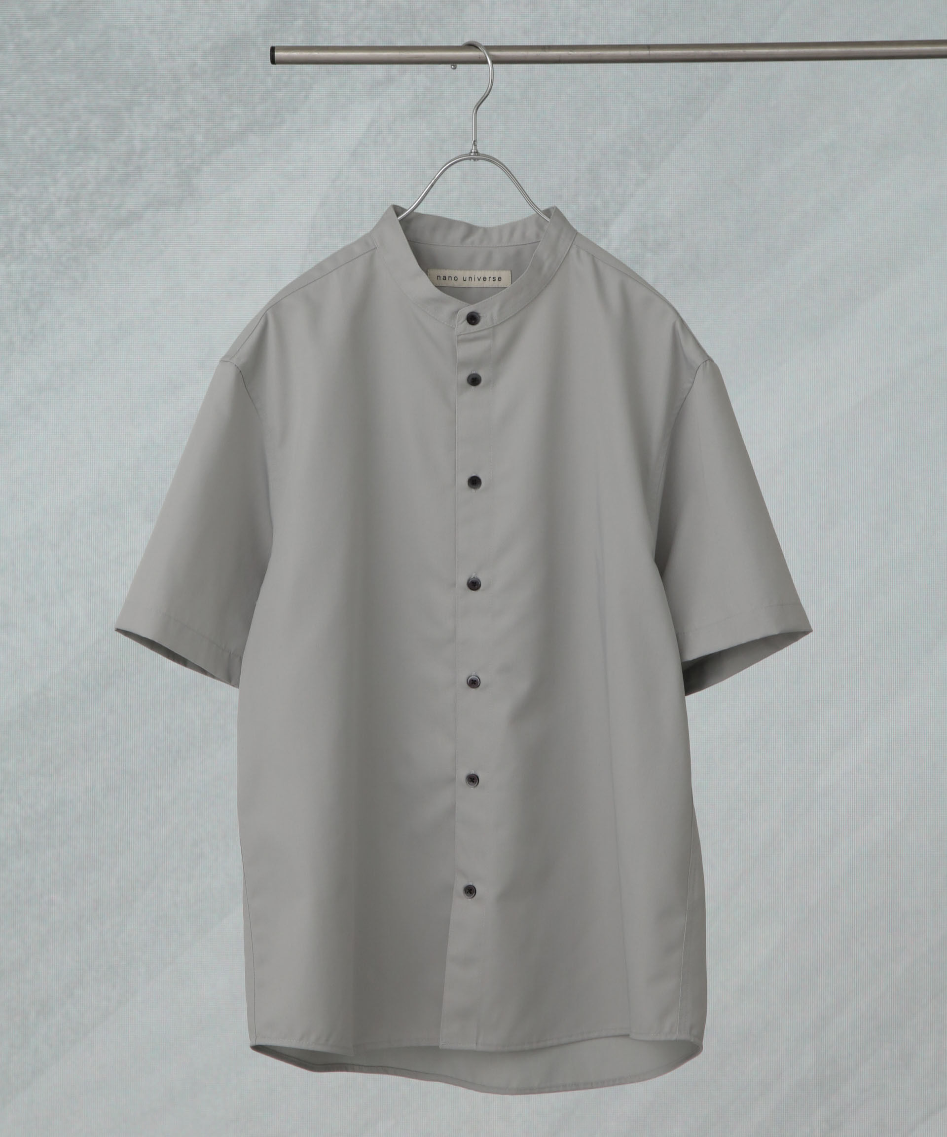 nano･universe「スタンダードバンドカラーシャツ/半袖」|シャツ・ブラウス|