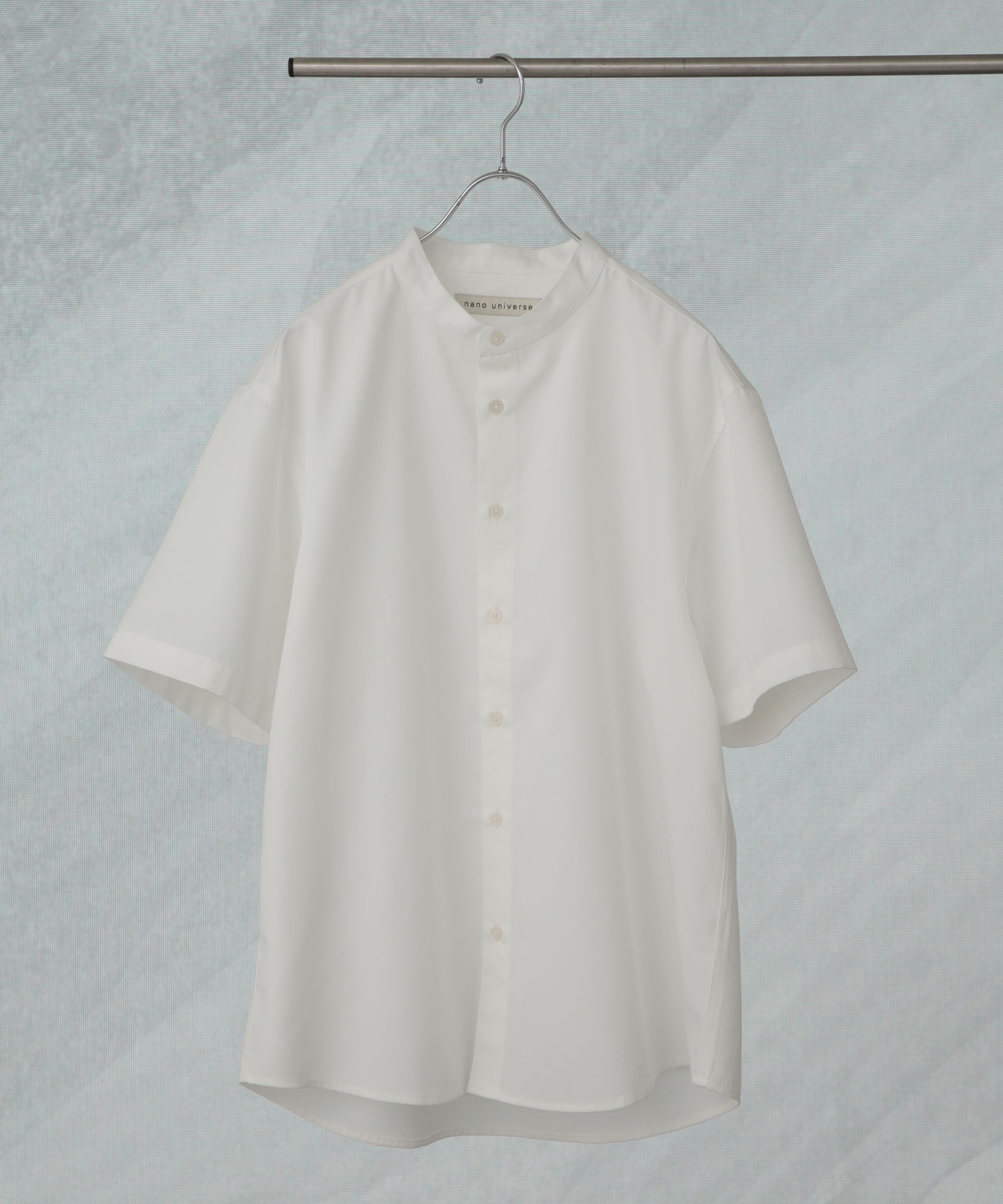 nano･universe「スタンダードバンドカラーシャツ/半袖」|シャツ・ブラウス|