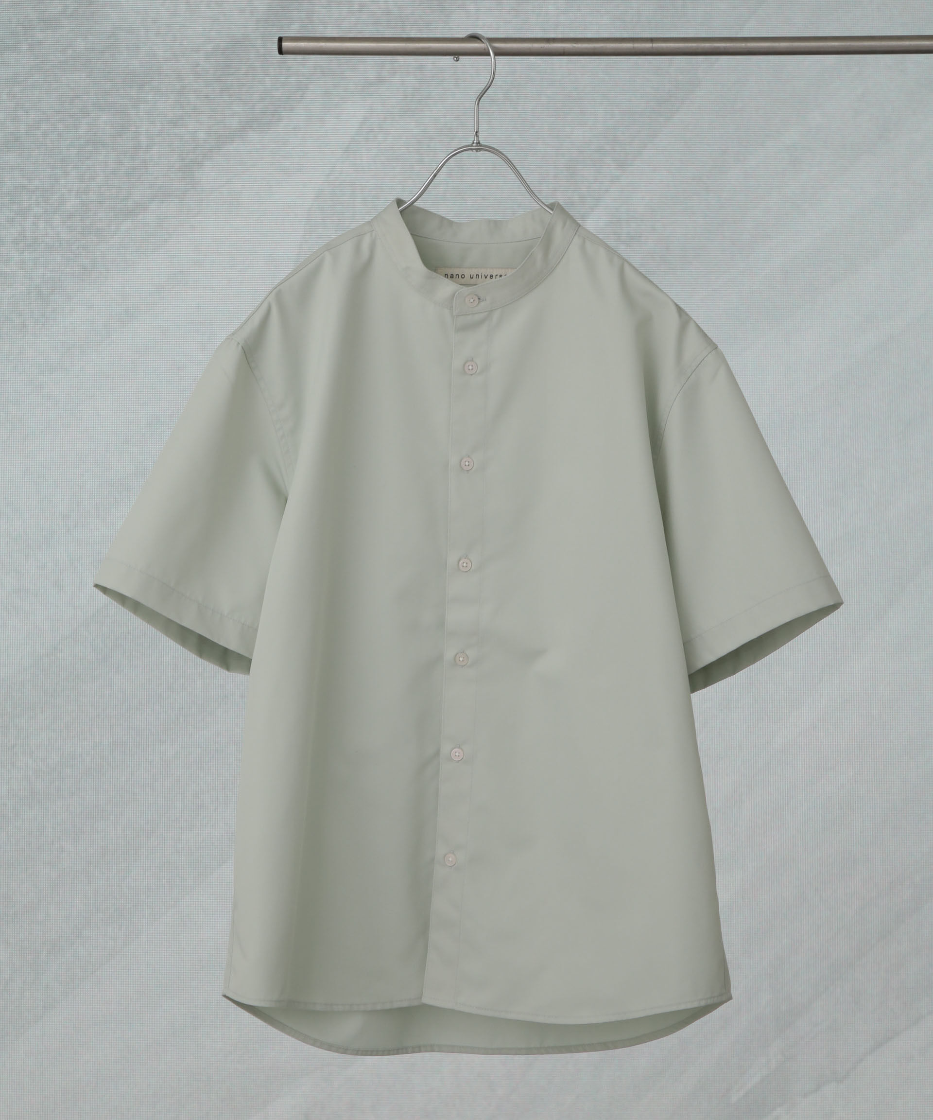 nano･universe「スタンダードバンドカラーシャツ/半袖」|シャツ・ブラウス|