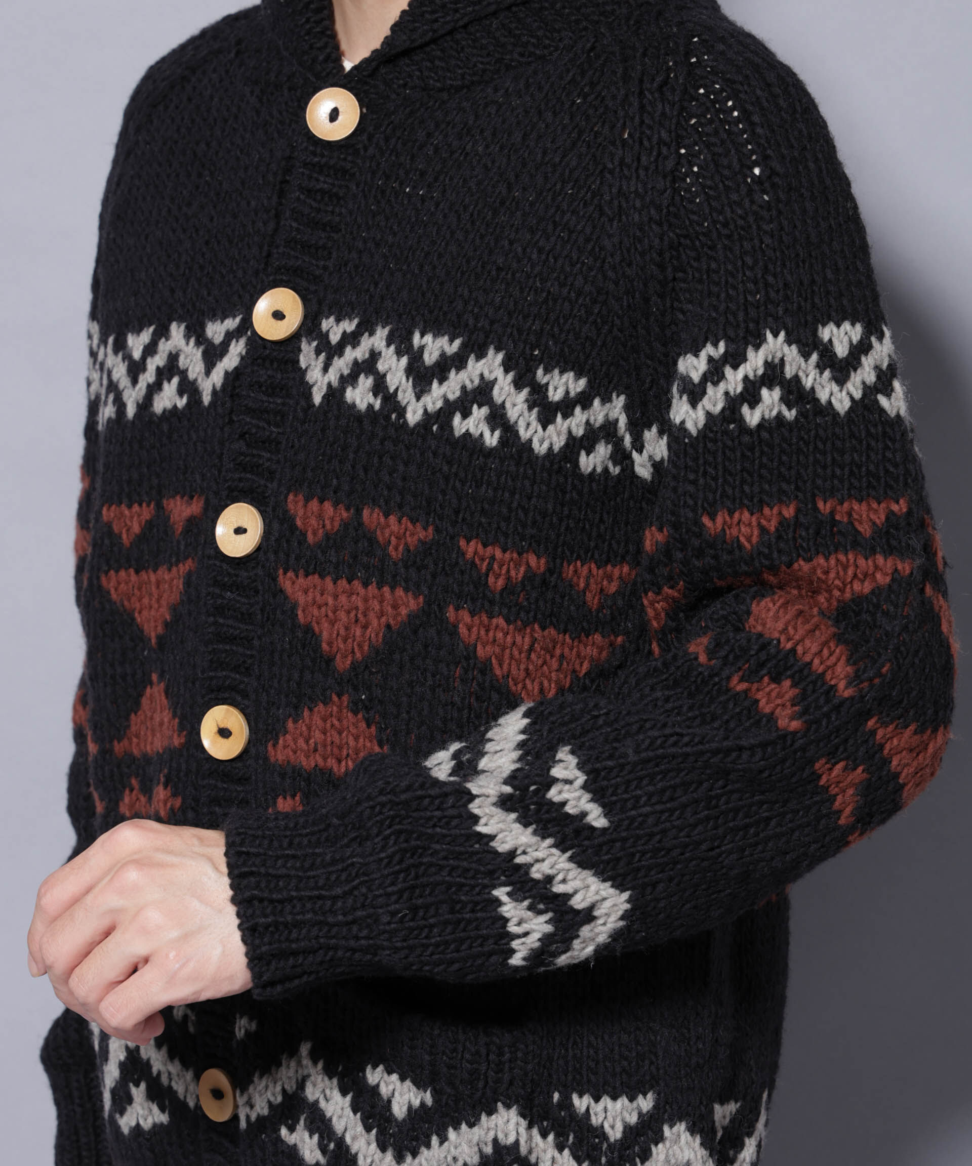 nano･universe「ペルー産カウチンセーター」|ニット・セーター|