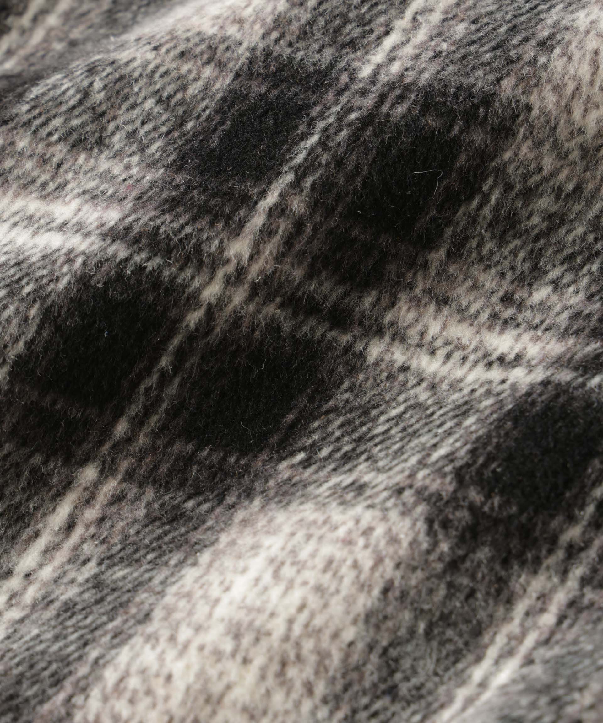 nano･universe「シャギーオンブレーチェックジャケット」|ブルゾン・スタジャン|