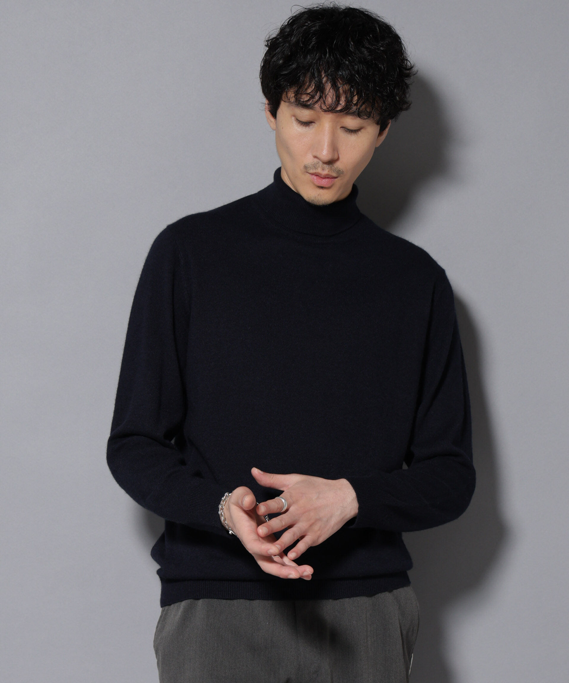 nano･universe「カシミヤミックスタートルネックニット」|ニット・セーター|