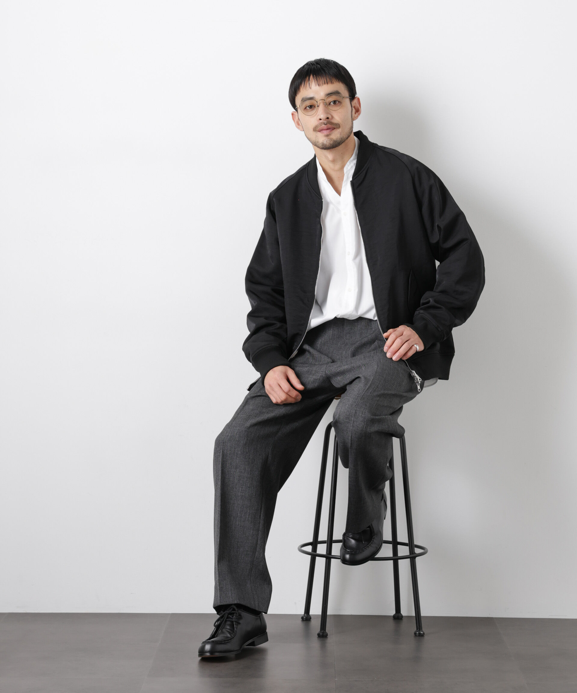 nano･universe「リバーシブル MA-1」|ブルゾン・スタジャン|