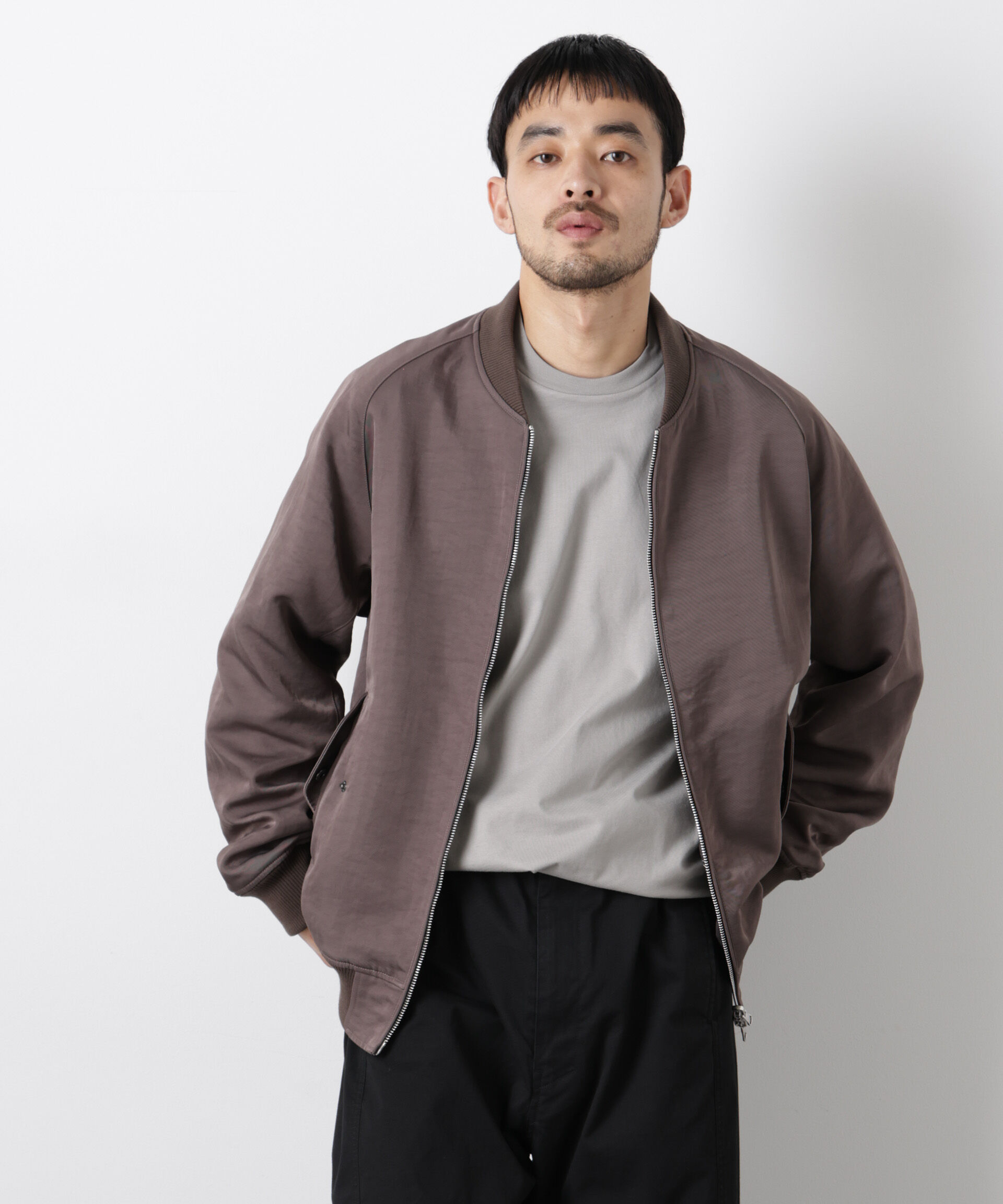 nano･universe「リバーシブル MA-1」|ブルゾン・スタジャン|