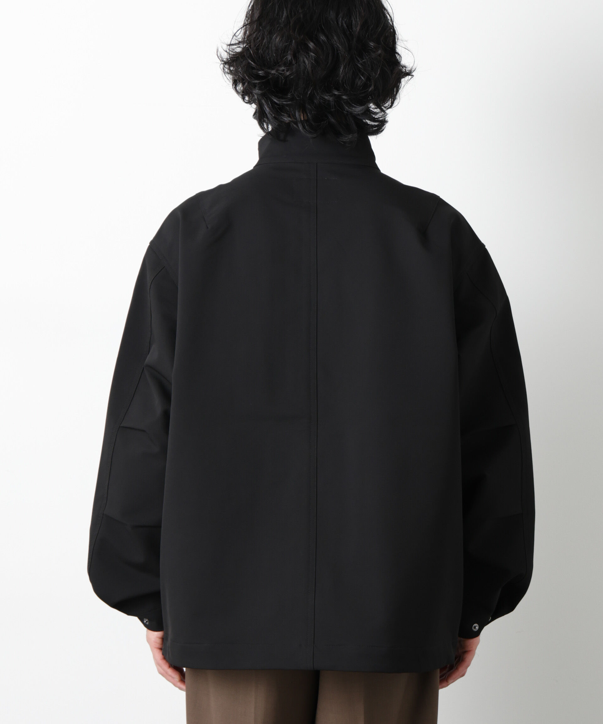 nano･universe「ドレープショートモッズブルゾン」|ブルゾン・スタジャン|