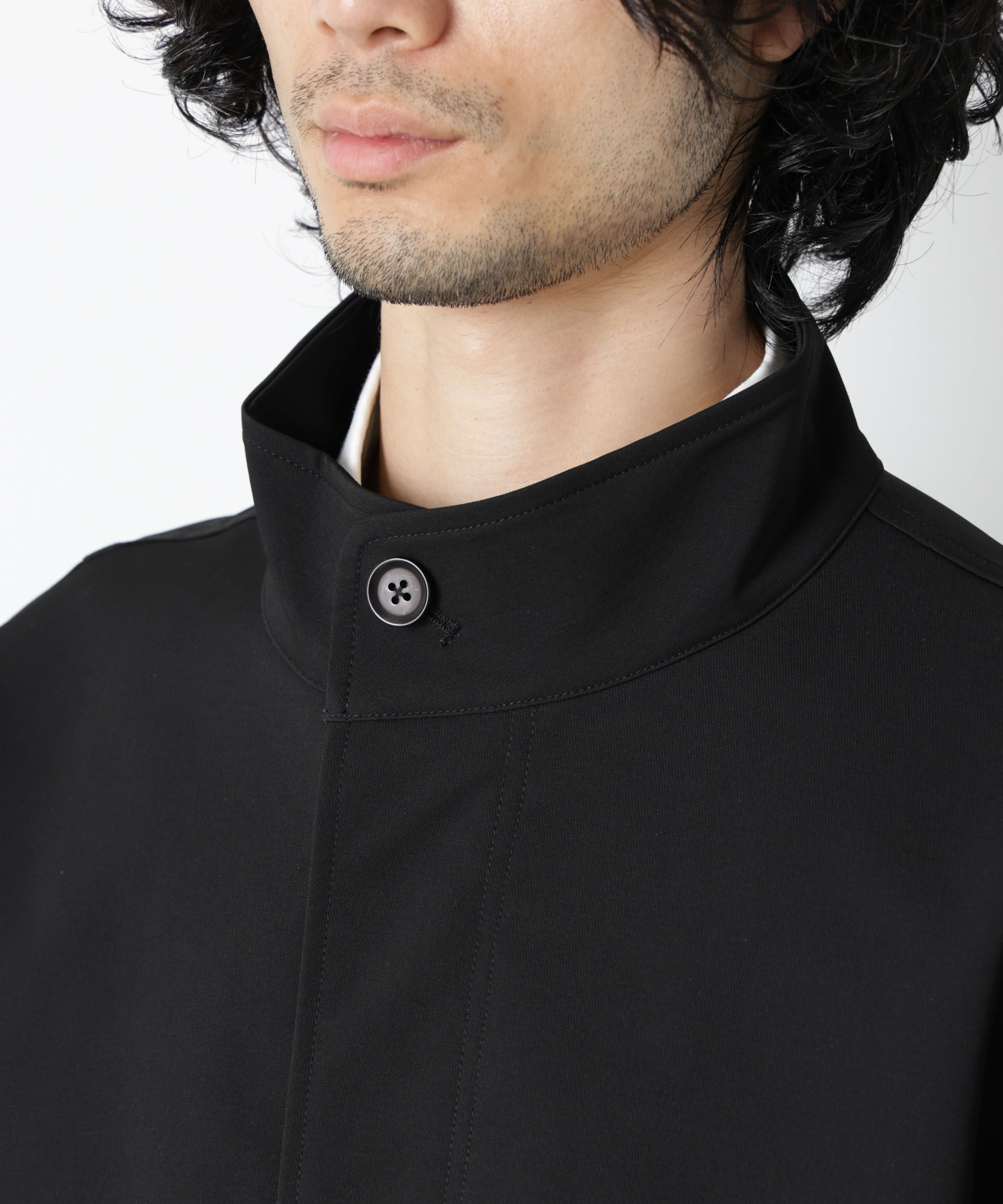 nano･universe「ドレープショートモッズブルゾン」|ブルゾン・スタジャン|