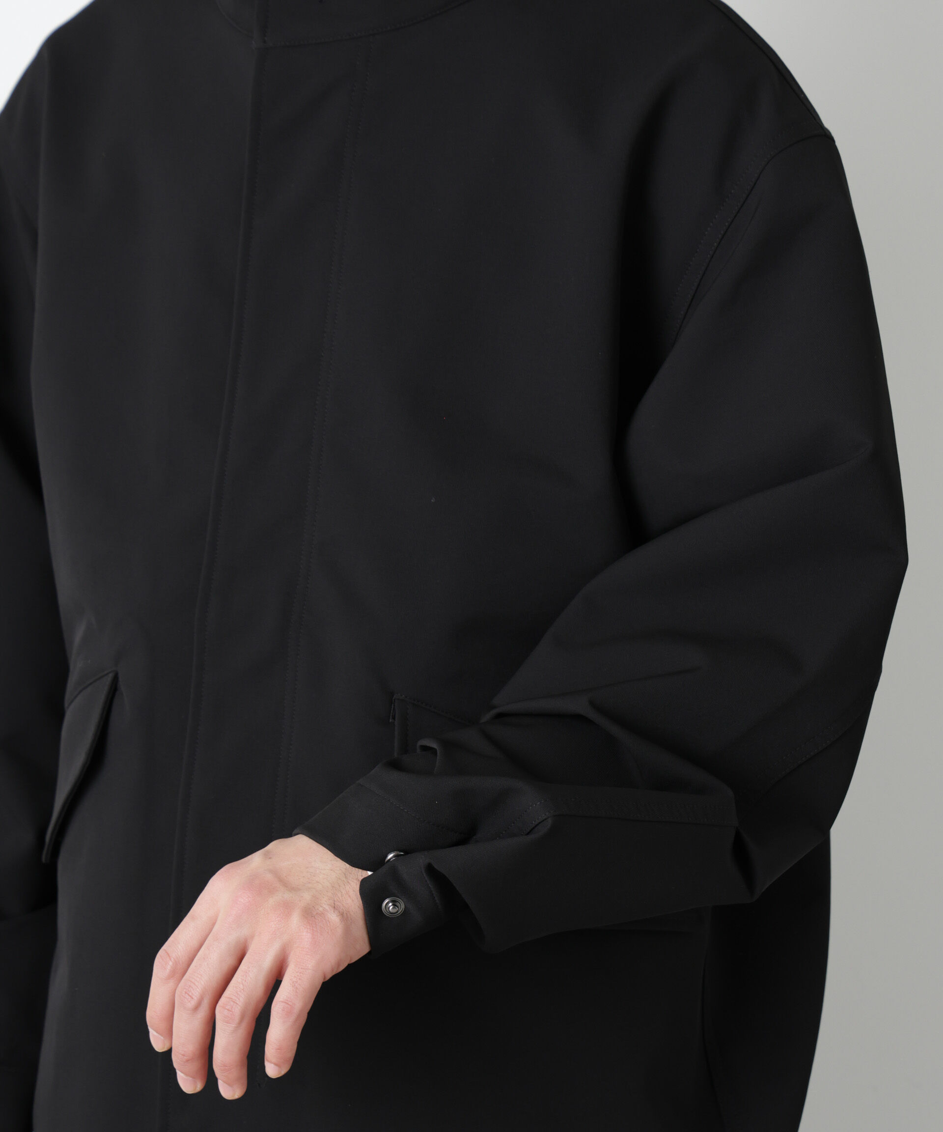 nano･universe「ドレープショートモッズブルゾン」|ブルゾン・スタジャン|