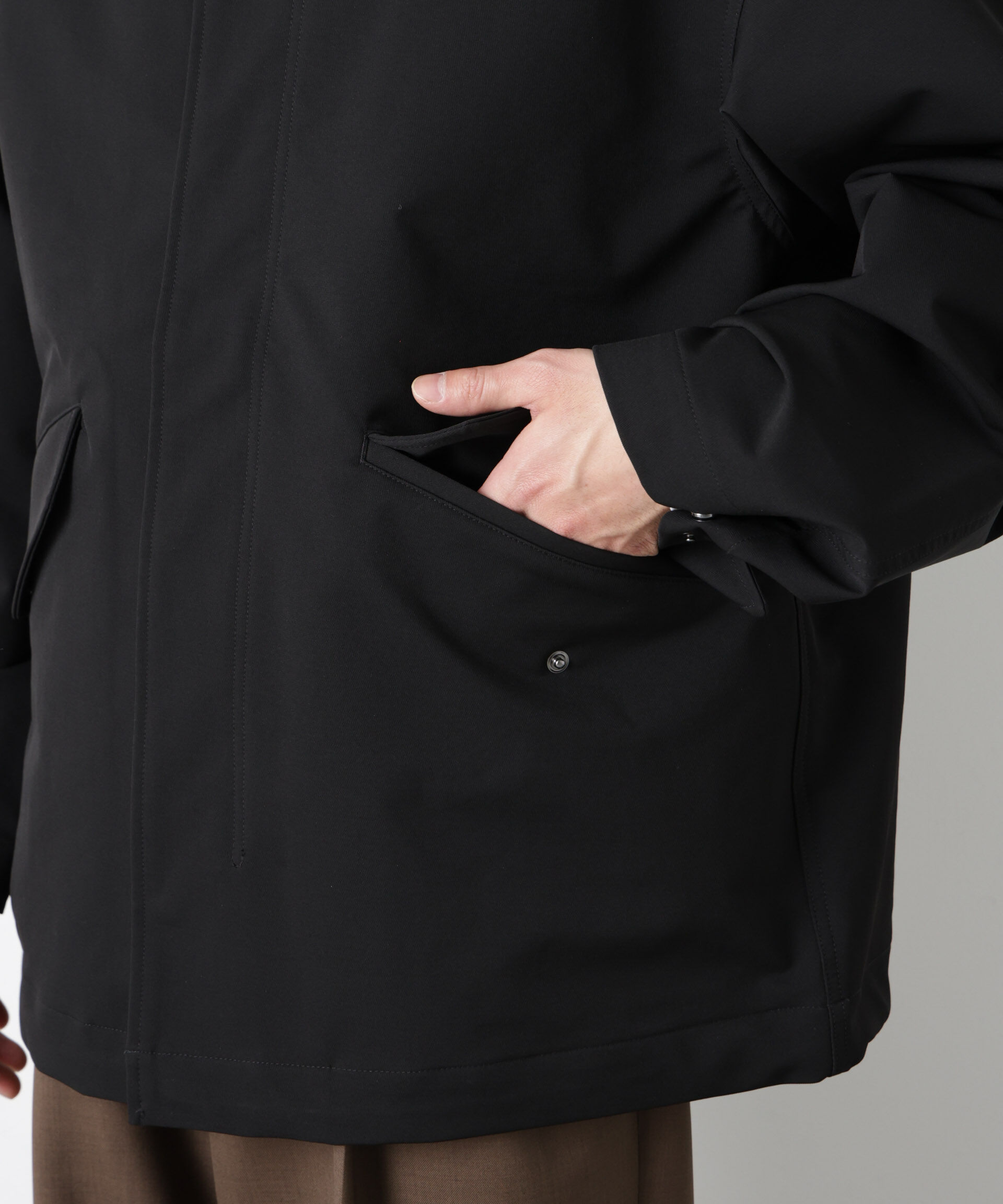 nano･universe「ドレープショートモッズブルゾン」|ブルゾン・スタジャン|