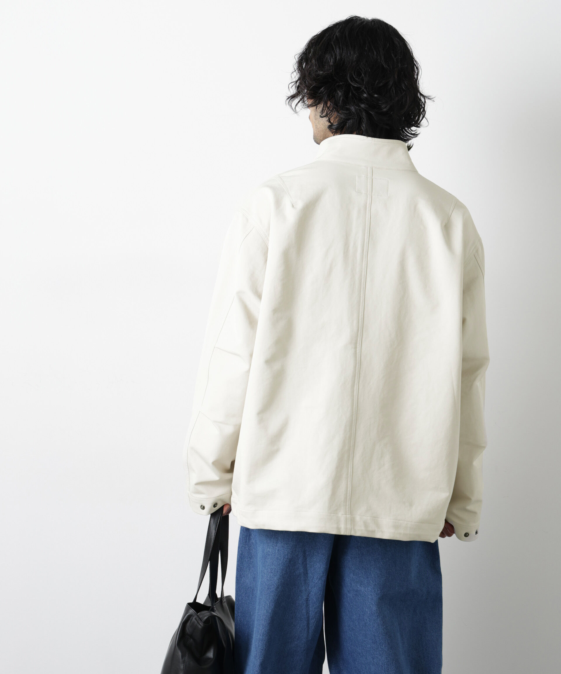 nano･universe「ドレープショートモッズブルゾン」|ブルゾン・スタジャン|