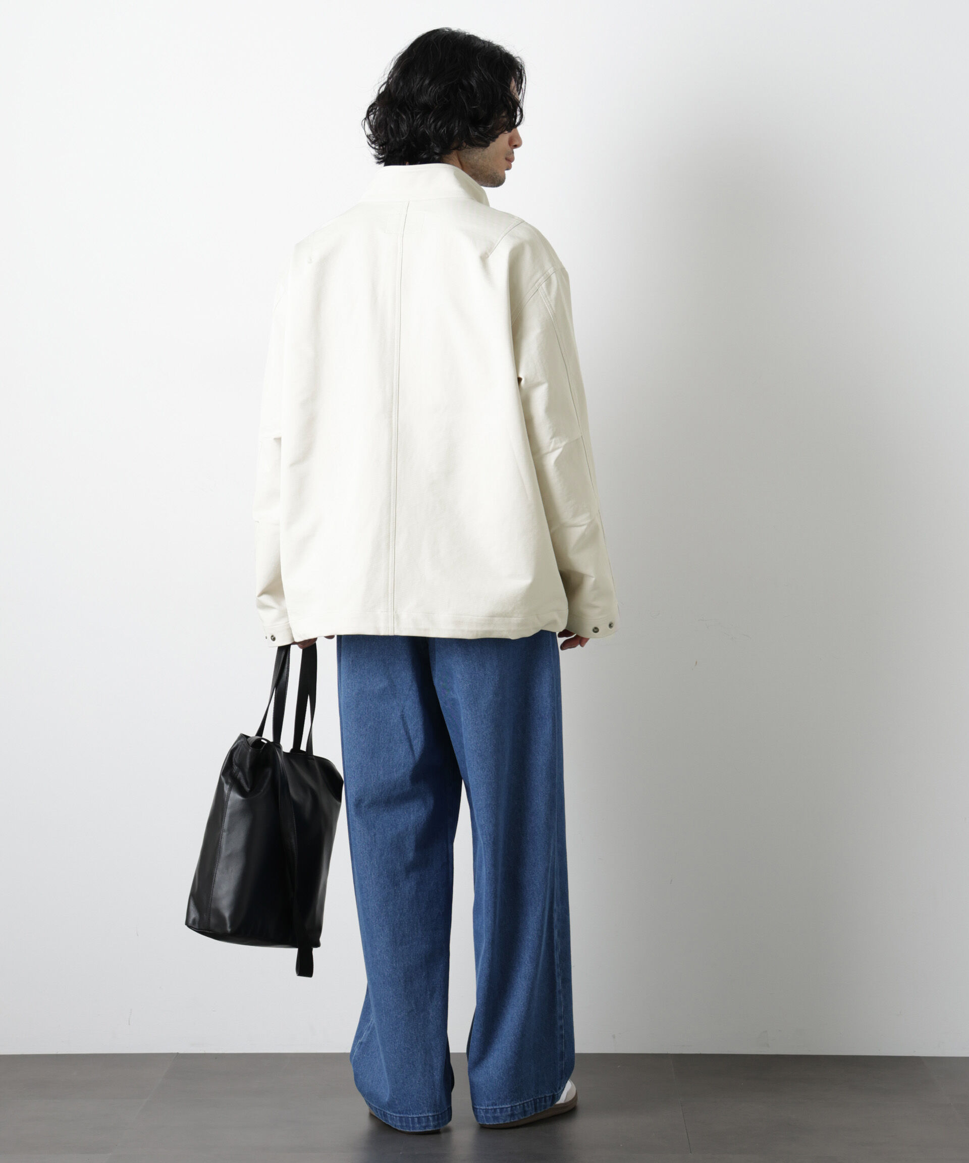 nano･universe「ドレープショートモッズブルゾン」|ブルゾン・スタジャン|