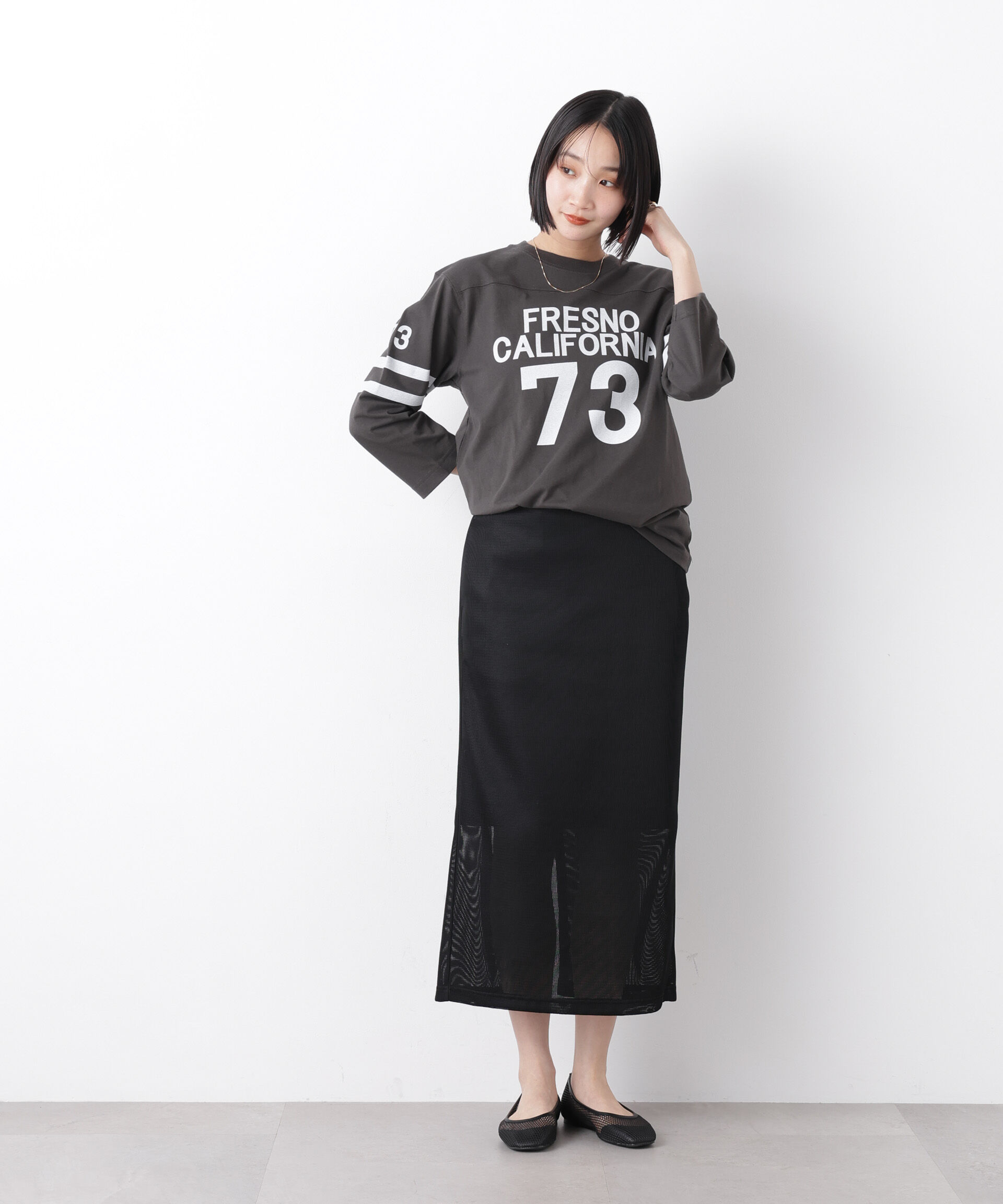 nano･universe「Champion/3/4 SLEEVE FOOTBALL T-SHIRT」|Tシャツ・カットソー|