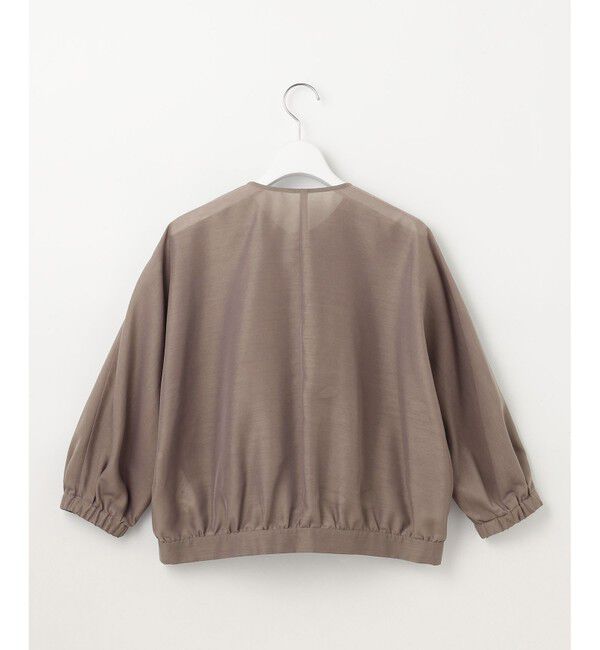 自由区「【カタログ掲載・接触冷感・洗える】ブライトシアーノーカラー ブルゾン」|ブルゾン・スタジャン|