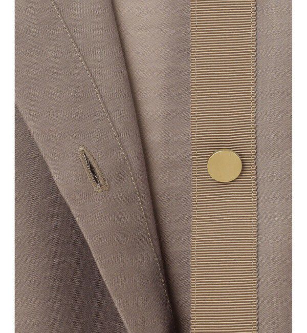 自由区「【カタログ掲載・接触冷感・洗える】ブライトシアーノーカラー ブルゾン」|ブルゾン・スタジャン|