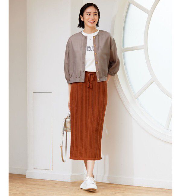 自由区「【カタログ掲載・接触冷感・洗える】ブライトシアーノーカラー ブルゾン」|ブルゾン・スタジャン|