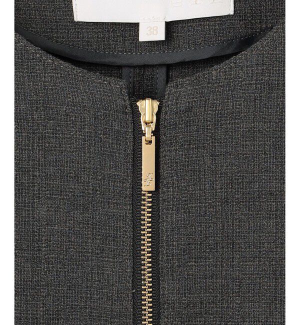 自由区「ライトブッチャーノーカラー ブルゾン」|ブルゾン・スタジャン|