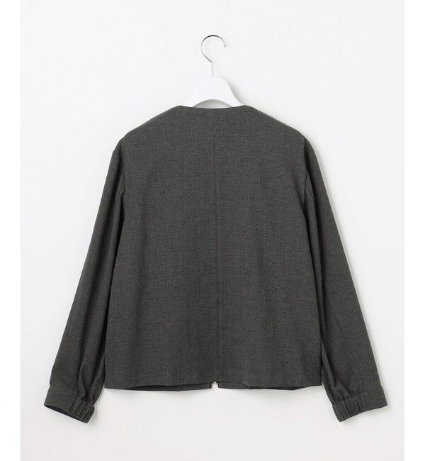 自由区「ライトブッチャーノーカラー ブルゾン」|ブルゾン・スタジャン|