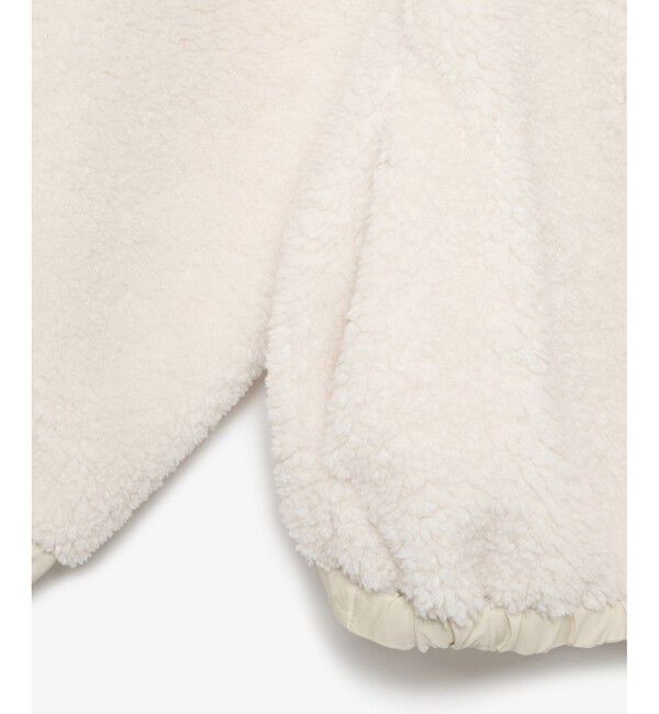 LACOSTE「リブニットスタンドカラーソフトボアジャケット / スタンドジップボアブルゾン」|ブルゾン・スタジャン|