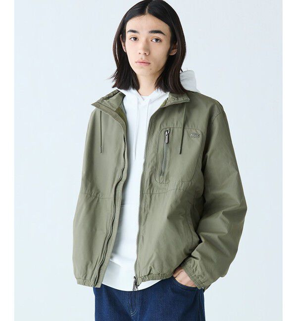 LACOSTE「ヴィンテージウォッシュ加工 ツイルスタンドジップブルゾン / ジップアップブルゾン」|ブルゾン・スタジャン|