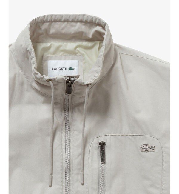 LACOSTE「ヴィンテージウォッシュ加工 ツイルスタンドジップブルゾン / ジップアップブルゾン」|ブルゾン・スタジャン|
