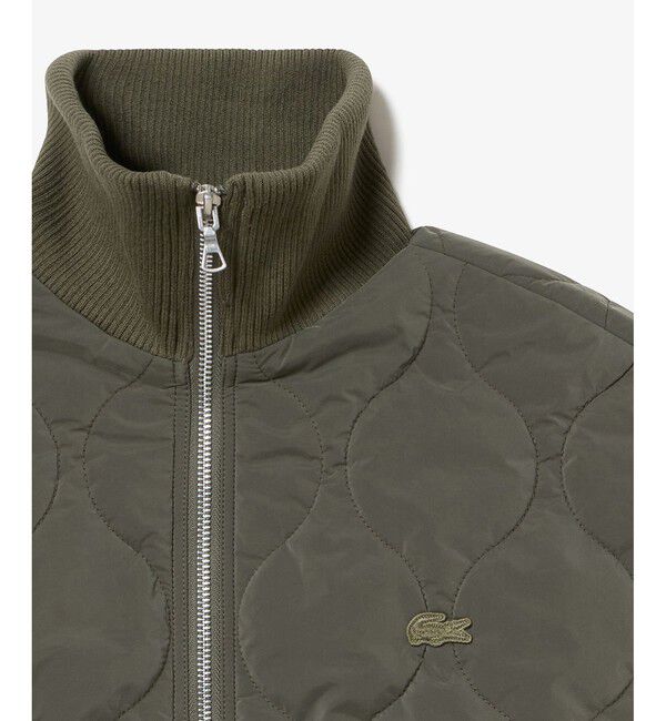 LACOSTE「THERMORE中綿 ひょうたんキルティング ハイネックジップブルゾン」|ブルゾン・スタジャン|