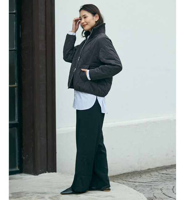 LACOSTE「THERMORE中綿 ひょうたんキルティング ハイネックジップブルゾン」|ブルゾン・スタジャン|