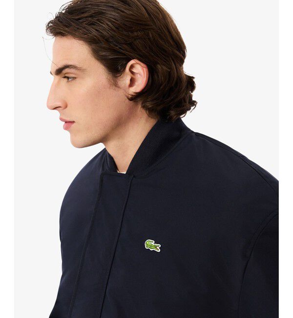 LACOSTE「撥水防風 タフタボンバージャケット / 中綿入り」|ブルゾン・スタジャン|