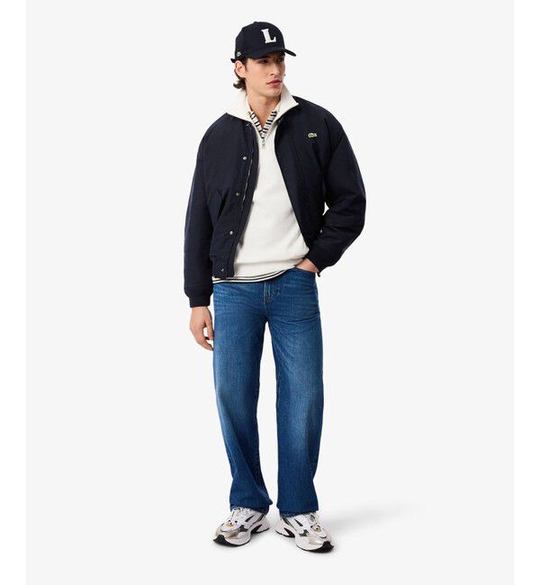 LACOSTE「撥水防風 タフタボンバージャケット / 中綿入り」|ブルゾン・スタジャン|