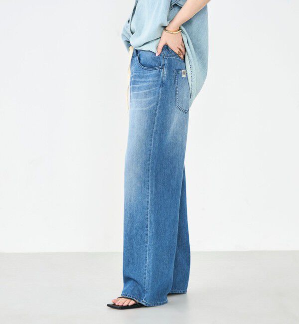 Rie Miller「【RM denim】リネン混ひも付きリラックスパンツ」|その他|