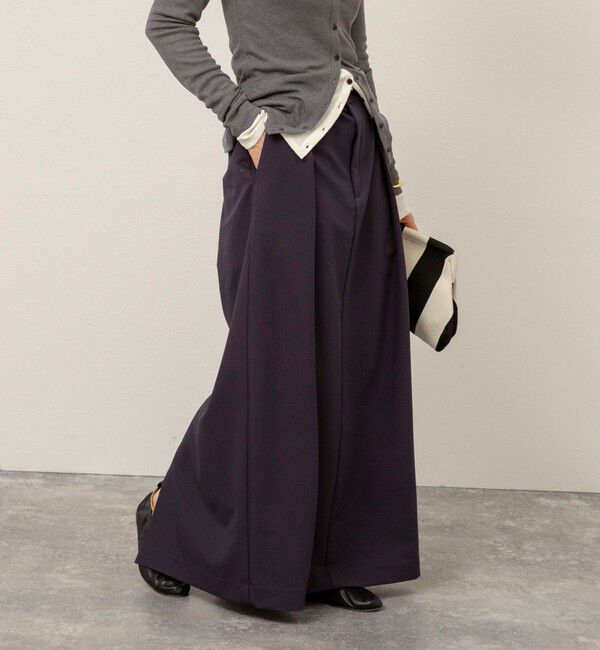MAQWEL「【MAQWEL/マクウェル】タックロングスカート」|タイト|