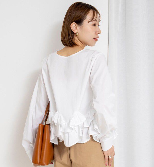 NOLLEY'S「【WEB限定】ウォッシャブルペプラムフリル2WAYブラウス」|シャツ・ブラウス|