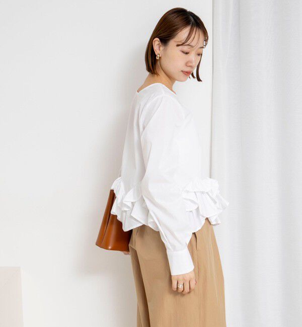 NOLLEY'S「【WEB限定】ウォッシャブルペプラムフリル2WAYブラウス」|シャツ・ブラウス|