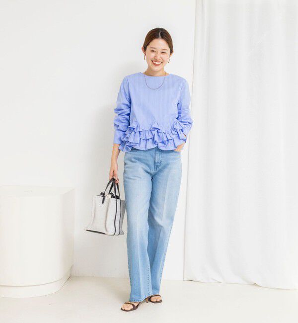 NOLLEY'S「【WEB限定】ウォッシャブルペプラムフリル2WAYブラウス」|シャツ・ブラウス|