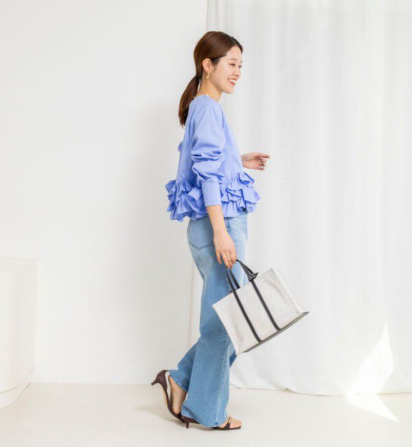 NOLLEY'S「【WEB限定】ウォッシャブルペプラムフリル2WAYブラウス」|シャツ・ブラウス|