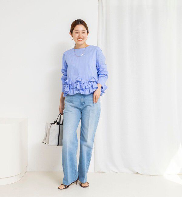 NOLLEY'S「【WEB限定】ウォッシャブルペプラムフリル2WAYブラウス」|シャツ・ブラウス|