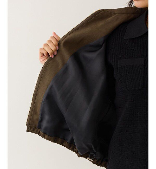 ROPE「スエードライクブルゾン」|ブルゾン・スタジャン|