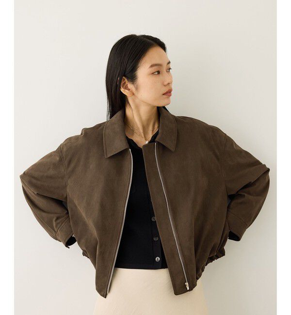 ROPE「スエードライクブルゾン」|ブルゾン・スタジャン|