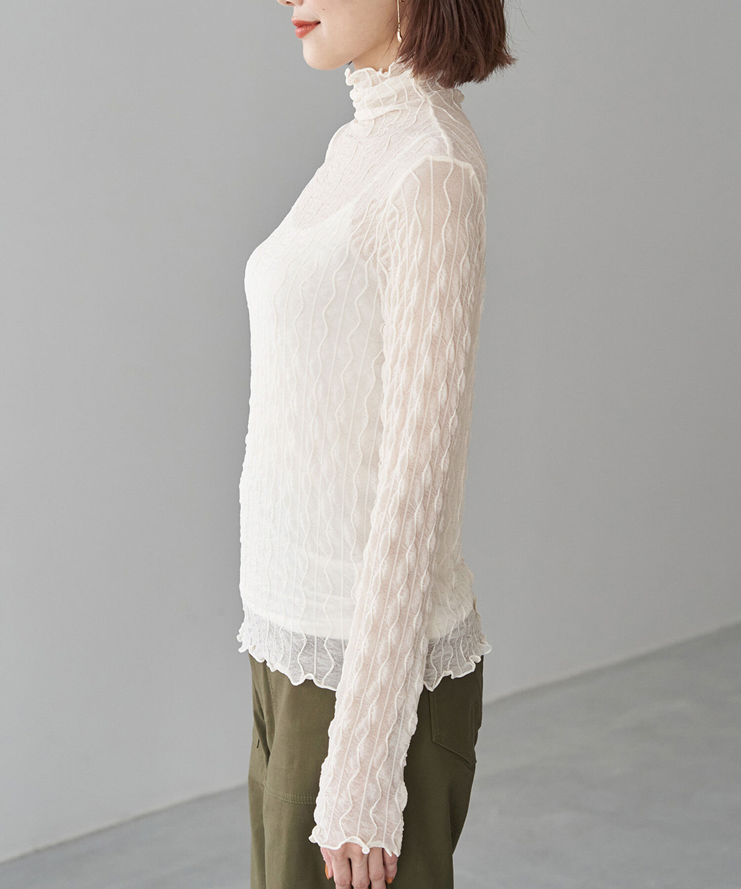 Rope&rsquo;Picnic「シアージャガードタートル」|Tシャツ・カットソー|