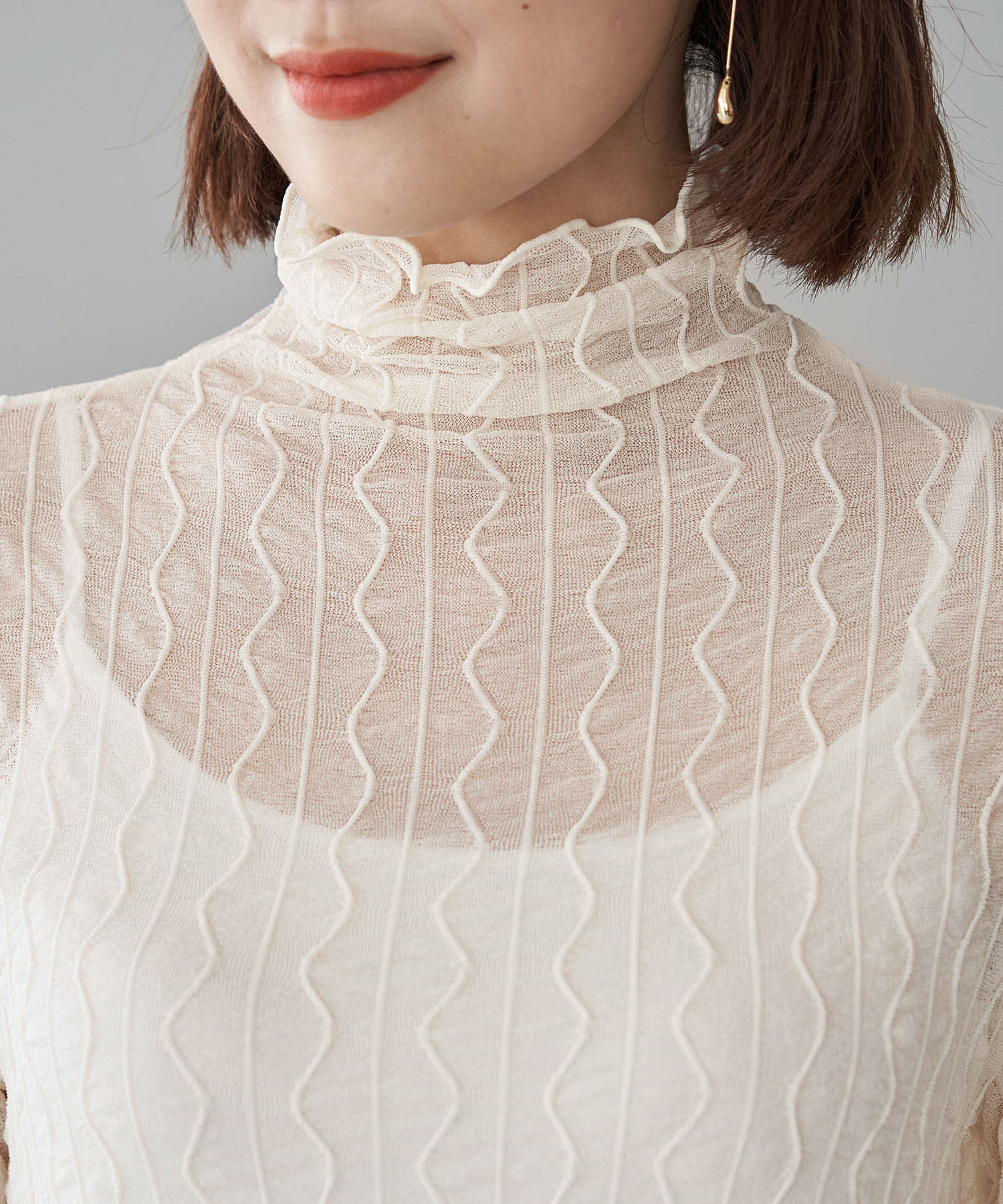 Rope&rsquo;Picnic「シアージャガードタートル」|Tシャツ・カットソー|