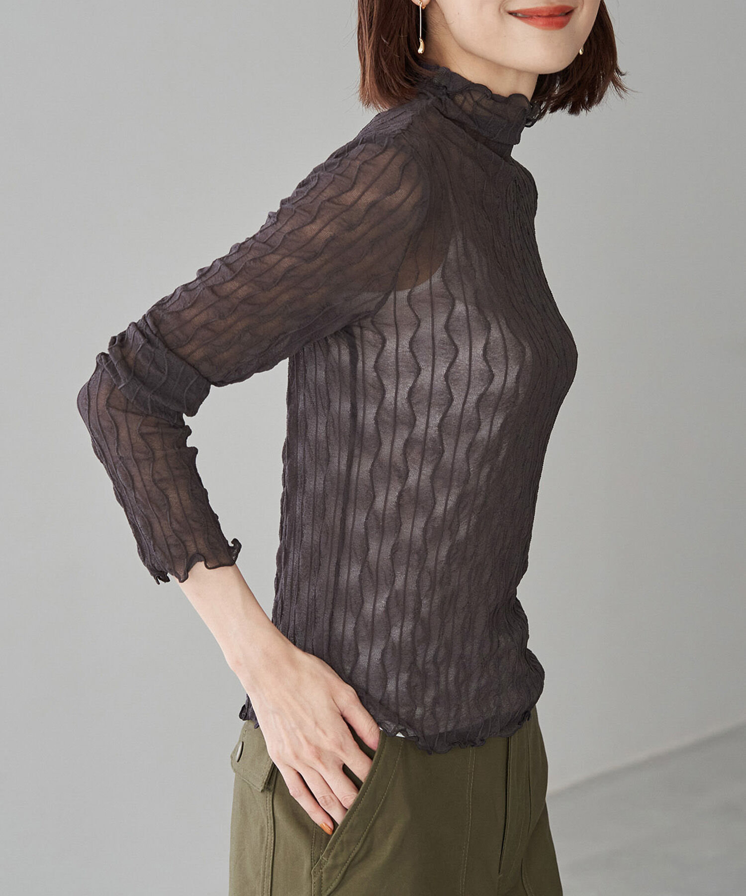 Rope&rsquo;Picnic「シアージャガードタートル」|Tシャツ・カットソー|