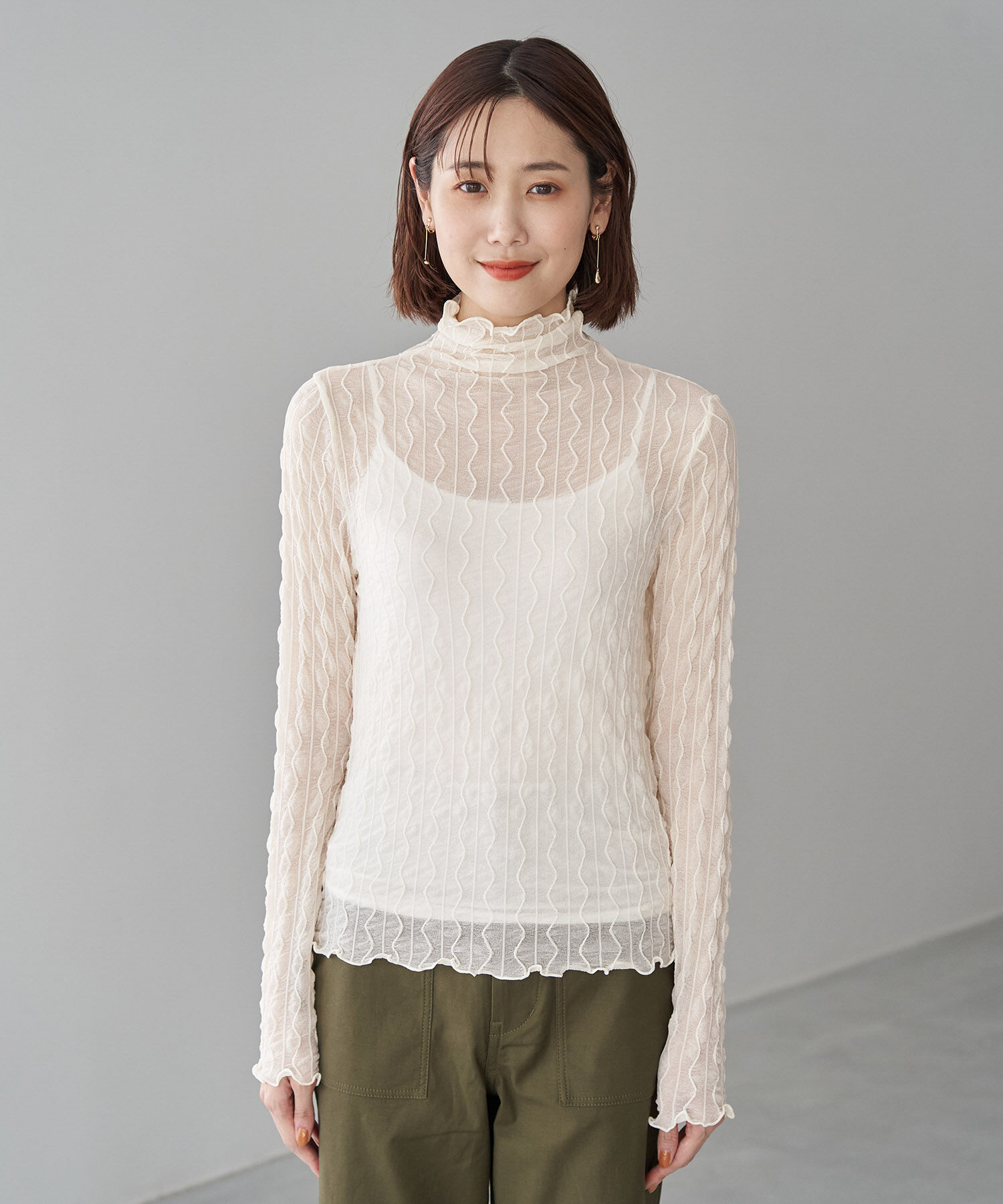 Rope&rsquo;Picnic「シアージャガードタートル」|Tシャツ・カットソー|