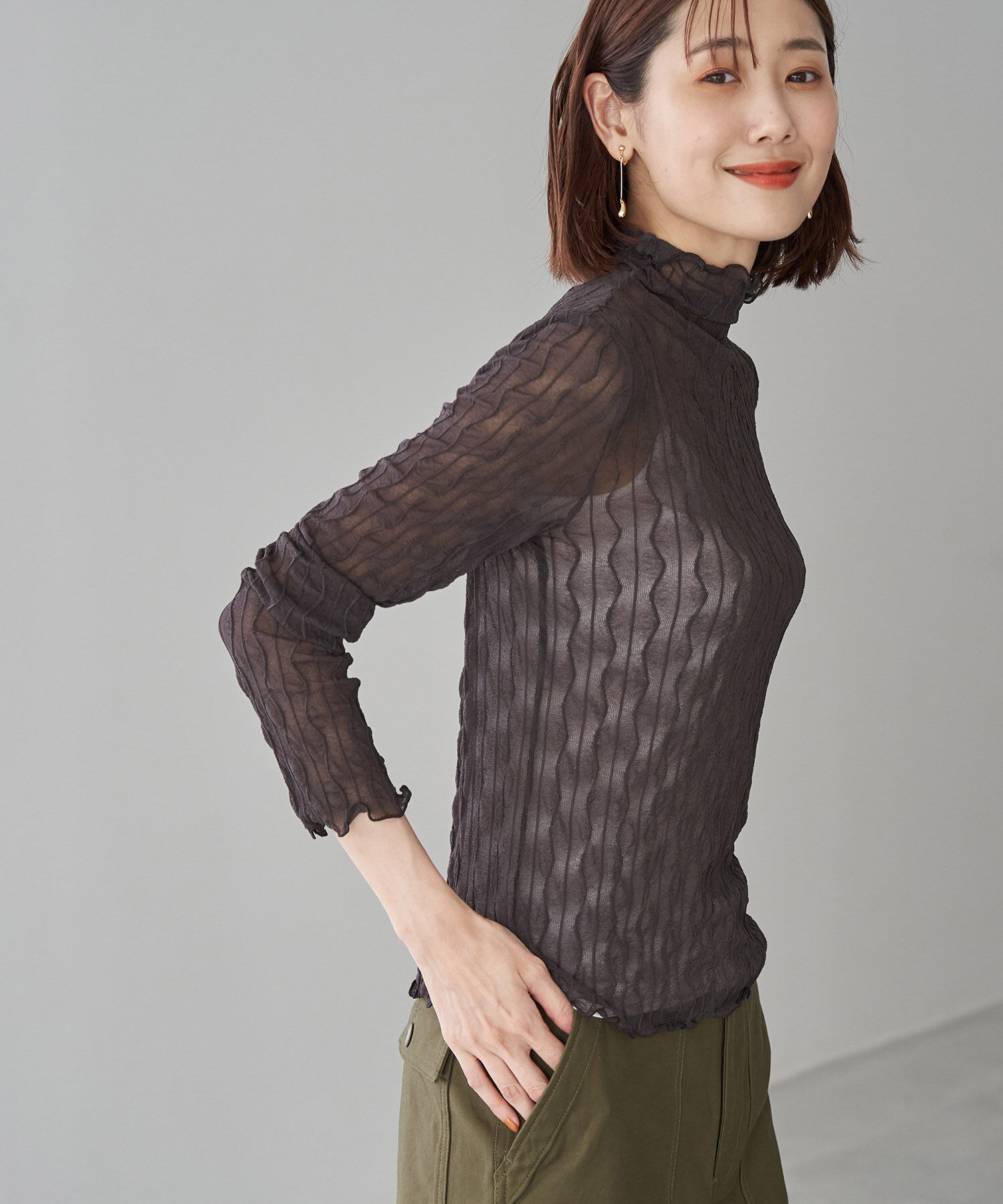 Rope&rsquo;Picnic「シアージャガードタートル」|Tシャツ・カットソー|