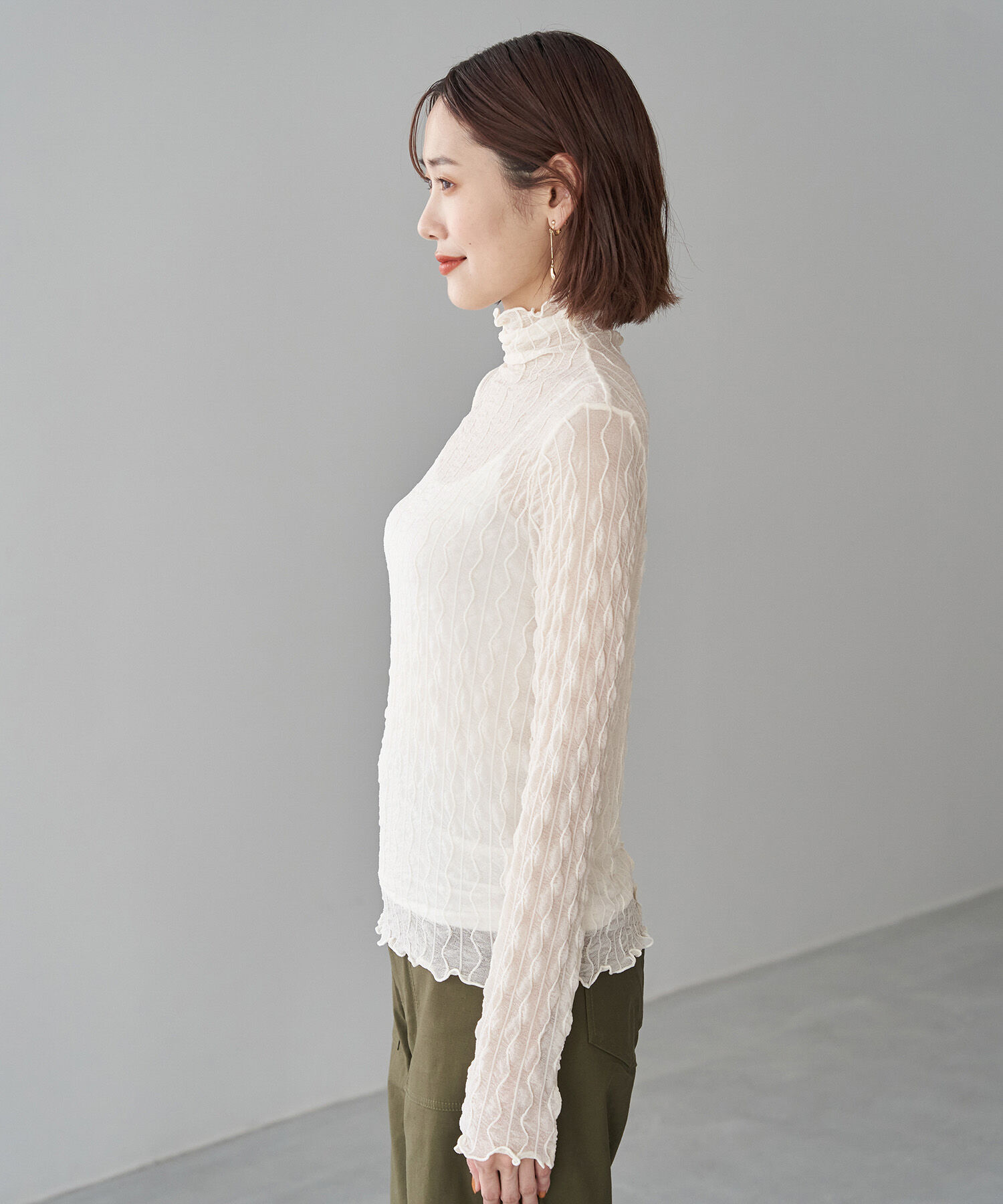 Rope&rsquo;Picnic「シアージャガードタートル」|Tシャツ・カットソー|