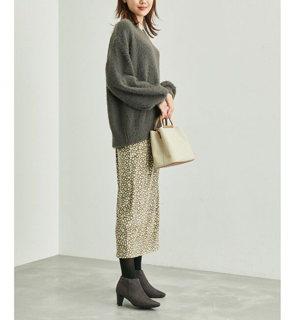 Rope&rsquo;Picnic「リンクコーデ/花柄ベロアアイラインスカート」|スカート|