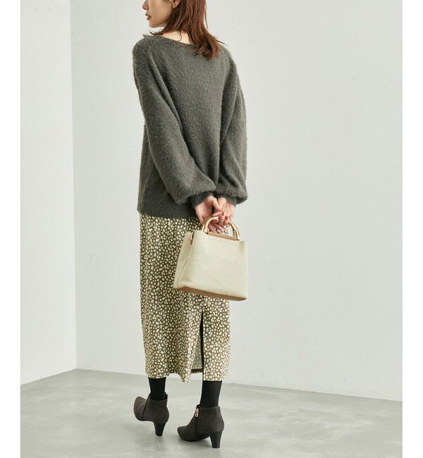 Rope&rsquo;Picnic「リンクコーデ/花柄ベロアアイラインスカート」|スカート|