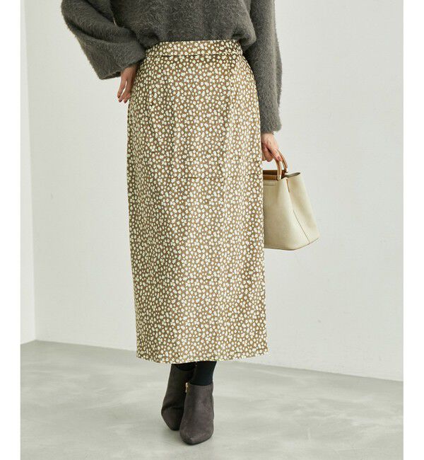 Rope&rsquo;Picnic「リンクコーデ/花柄ベロアアイラインスカート」|スカート|