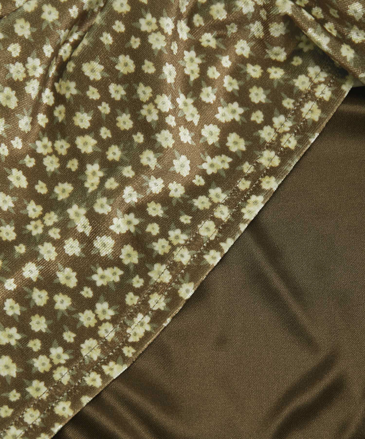 Rope&rsquo;Picnic「リンクコーデ/花柄ベロアアイラインスカート」|スカート|