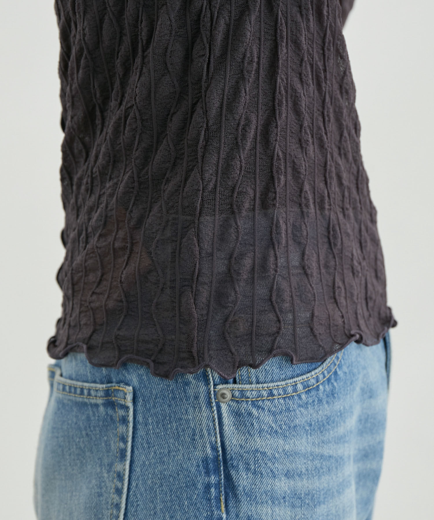 Rope&rsquo;Picnic「シアージャガードタートル」|Tシャツ・カットソー|