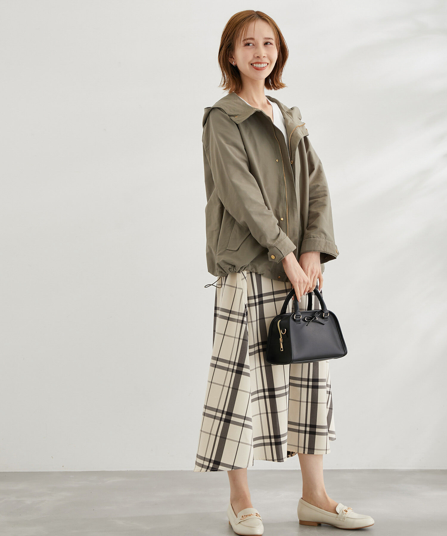 Rope&rsquo;Picnic「チェックボリュームスカート」|スカート|