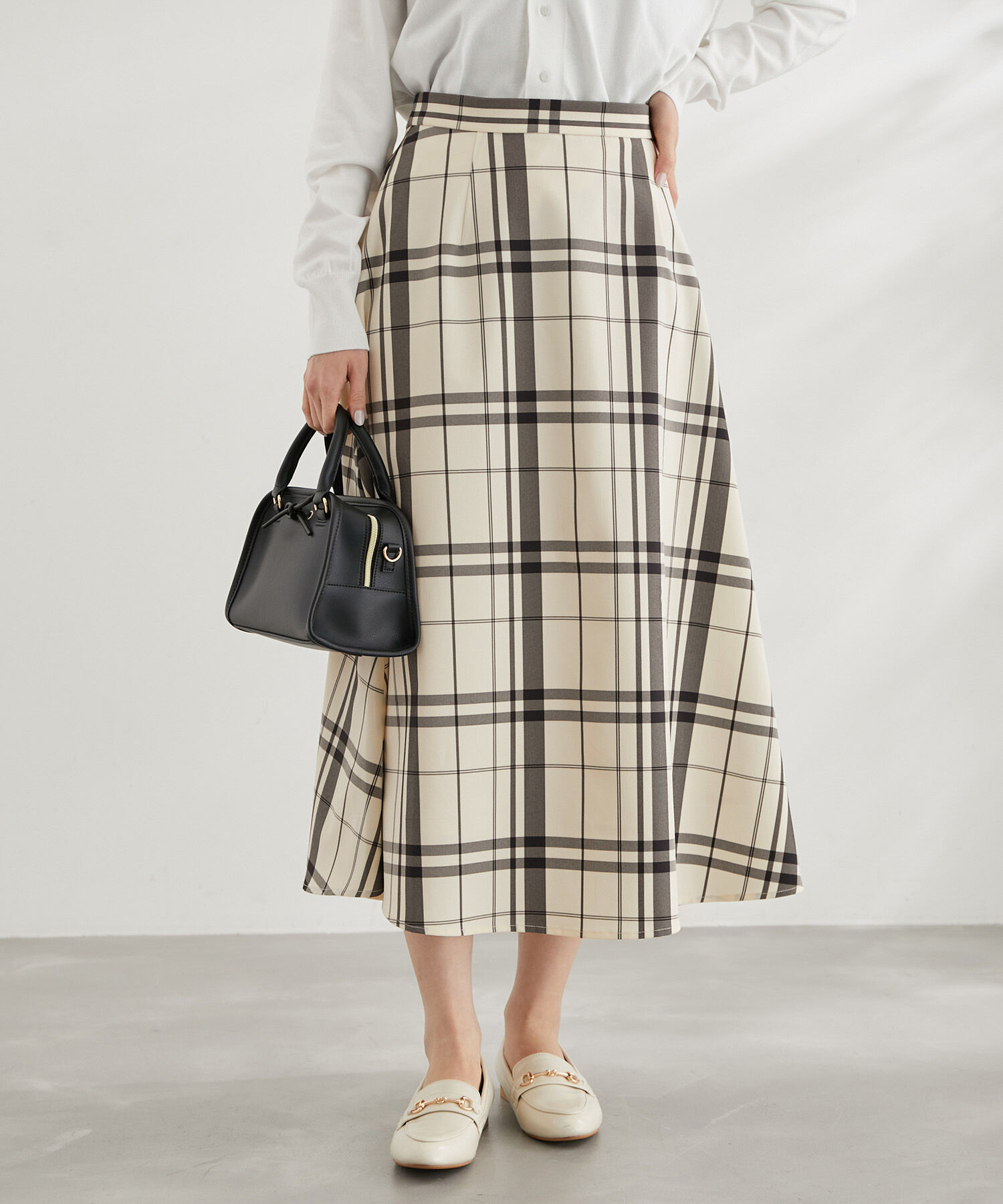 Rope&rsquo;Picnic「チェックボリュームスカート」|スカート|